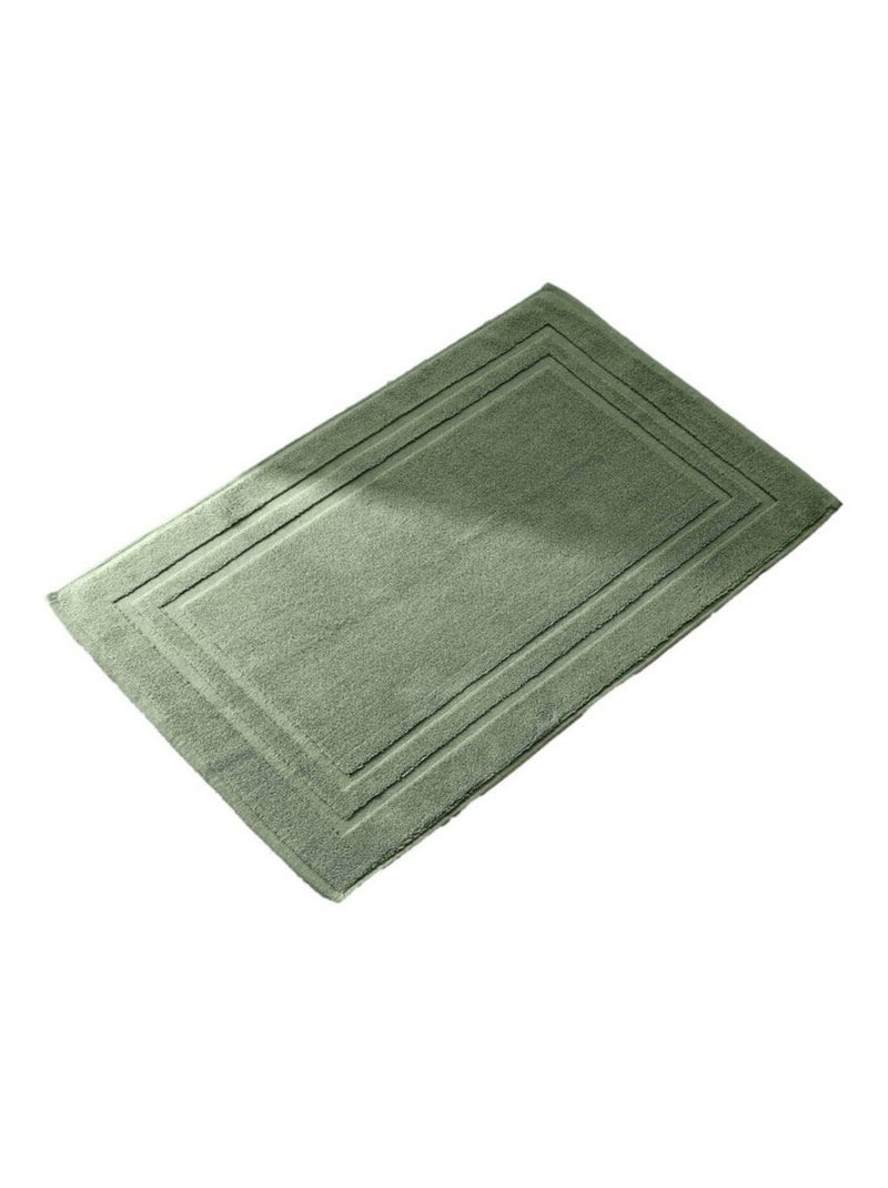 Tapis de bain - Coton Pur - 100% Coton Vert chèvrefeuille - Kiabi