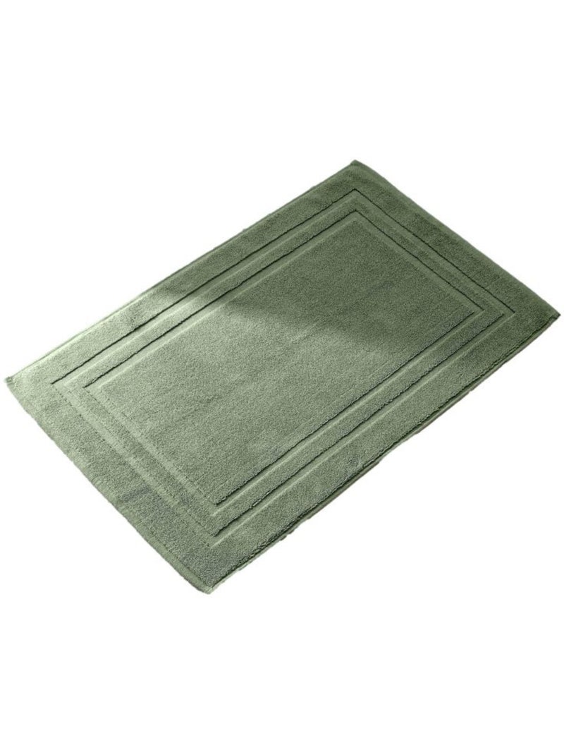 Tapis de bain - Coton Pur - 100% Coton Vert chèvrefeuille - Kiabi