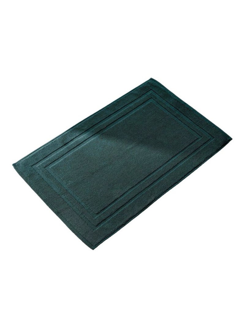 Tapis de bain - Coton Pur - 100% Coton Vert émeraude - Kiabi