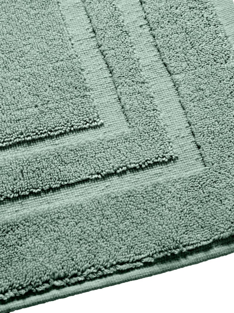 Tapis de bain - Coton Pur - 100% Coton Vert menthe - Kiabi