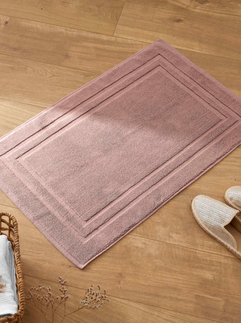 Tapis de bain - Coton Pur - 100% Coton Vieux rose - Kiabi