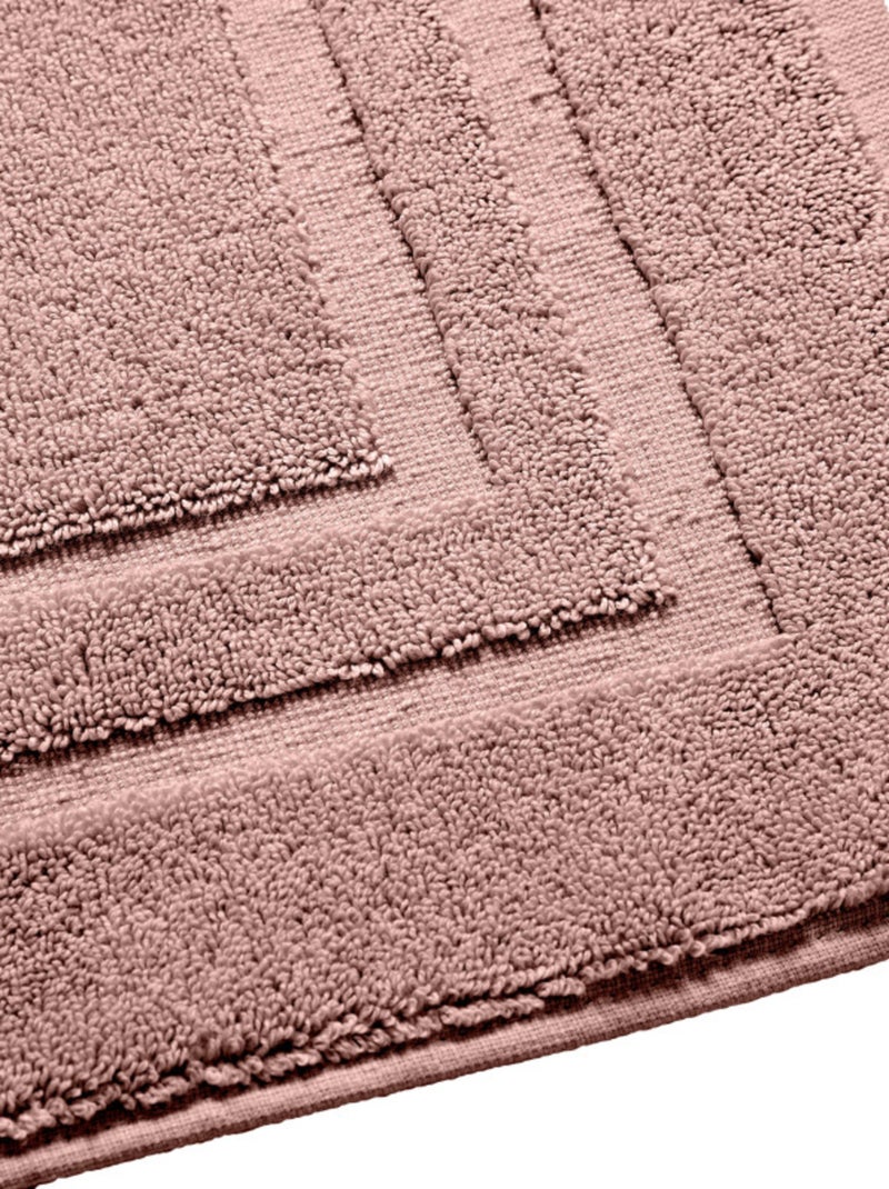 Tapis de bain - Coton Pur - 100% Coton Vieux rose - Kiabi