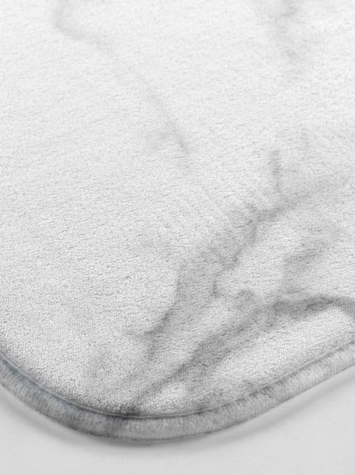 Tapis de bain   - Effet Marbre microfibre - Kiabi