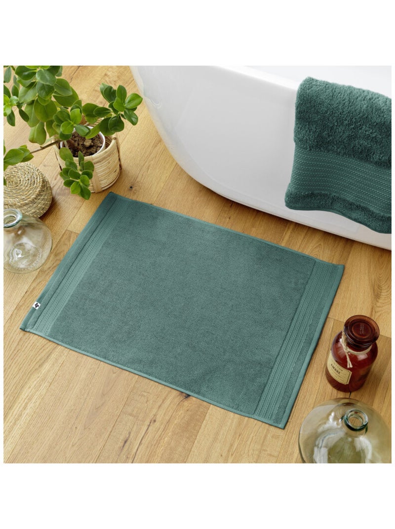 Tapis de bain - L'effet papillon - 100% Coton Bio Vert clair - Kiabi