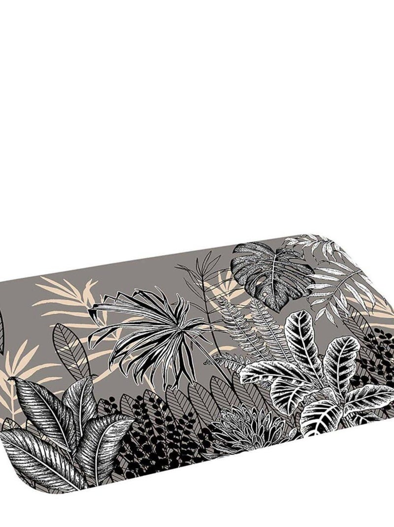 Tapis de bain 45x75cm Tikal Gris - Kiabi