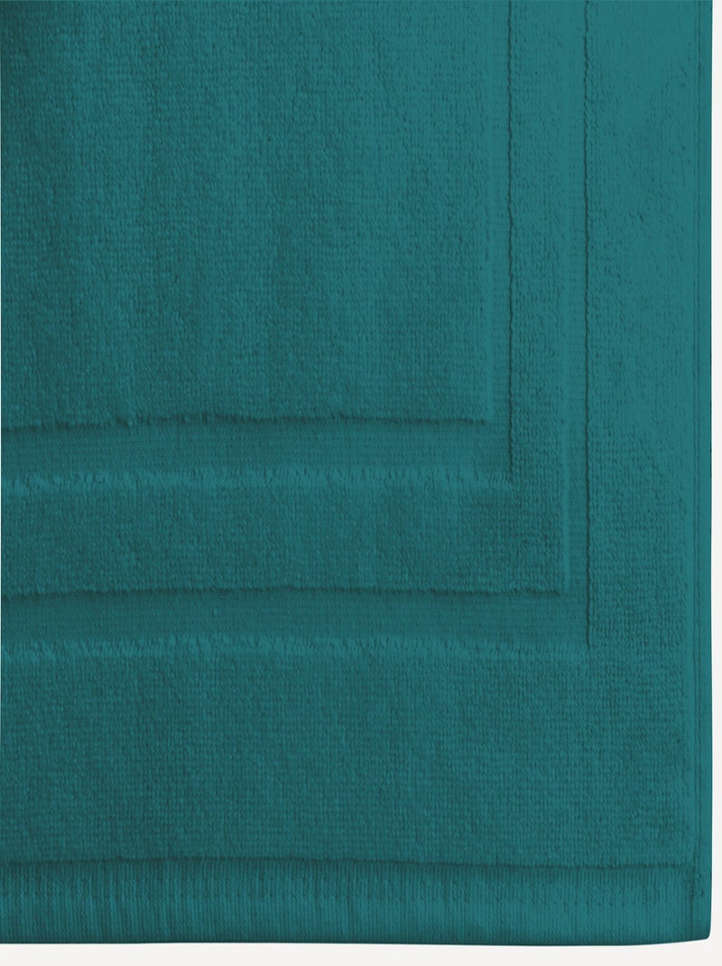 Tapis de Bain 50 x 70 cm - 100% Coton - 700 gr/m2 Bleu canard - Kiabi
