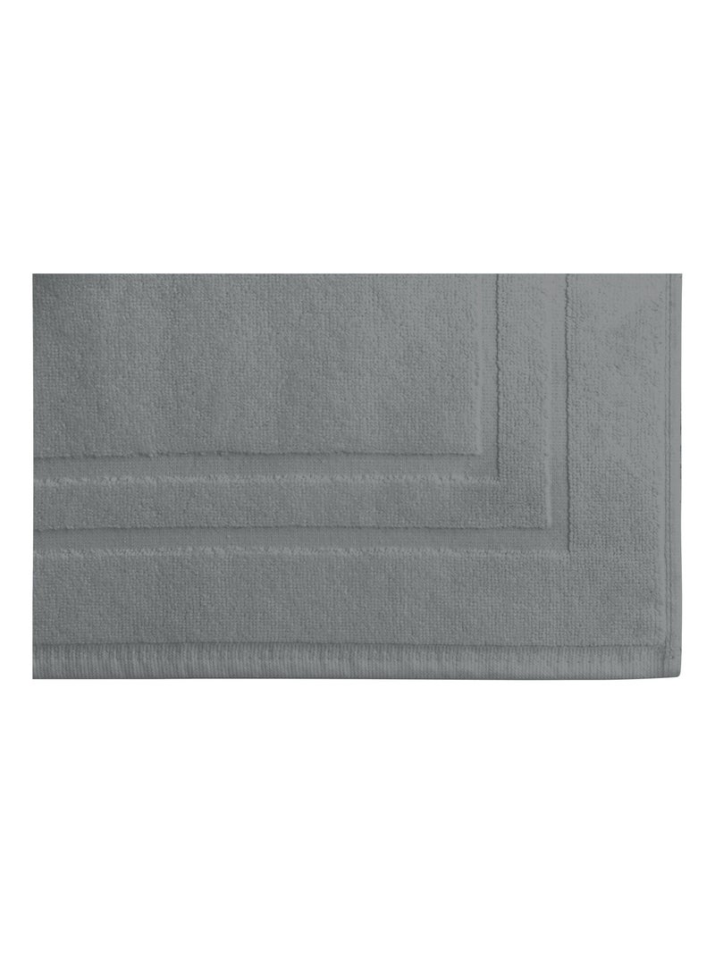 Tapis de Bain 50 x 70 cm - 100% Coton - 700 gr/m2 Gris - Kiabi