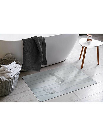 Tapis de bain 50 x 70 cm – Diatomite Ondelina – Séchage rapide & antidérapant