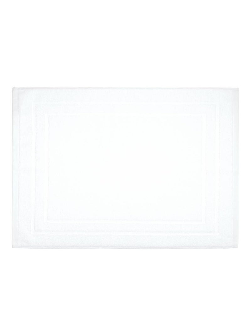 Tapis de bain 50 x 70 cm moderne blanc Blanc - Kiabi