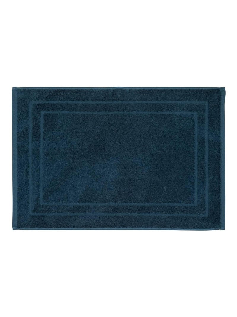 Tapis de bain 50 x 70 cm moderne bleu egeen Bleu foncé - Kiabi