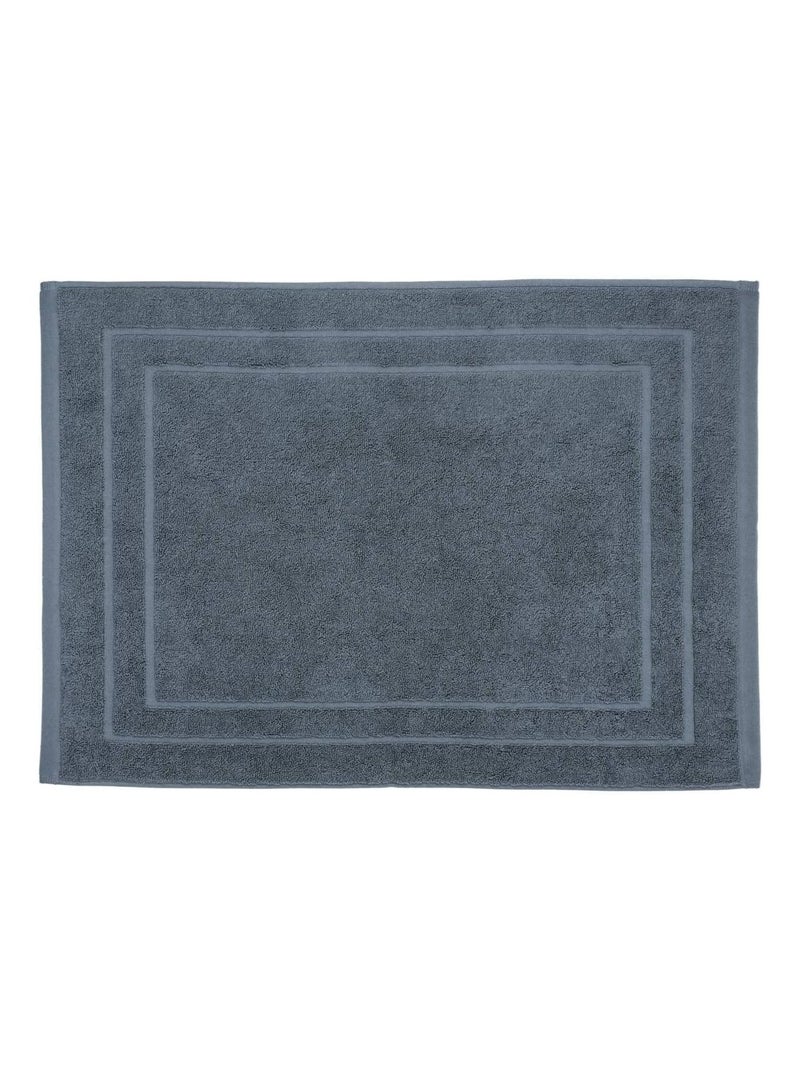 Tapis de bain 50 x 70 cm moderne gris fonce gris anthracite - Kiabi