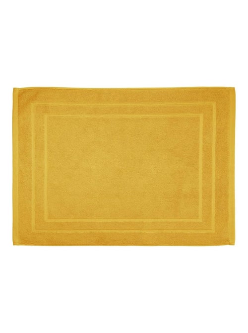 Tapis de bain 50 x 70 cm moderne ocre - Kiabi