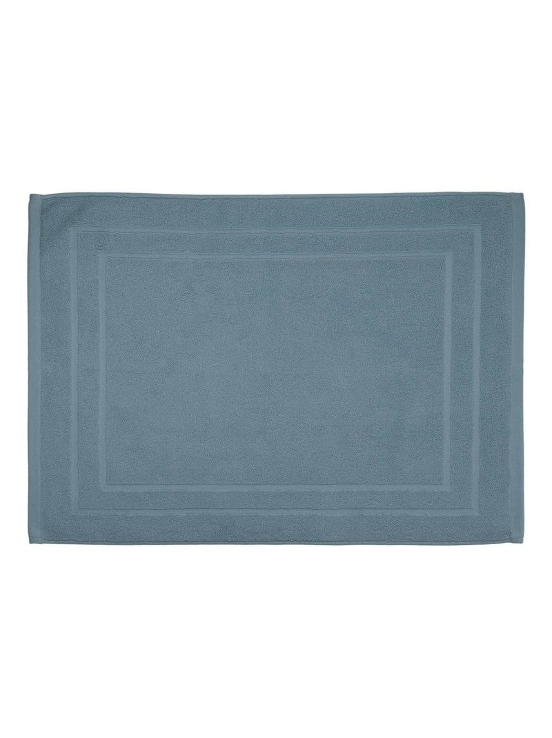 Tapis de bain 50 x 70 cm moderne orage Bleu gris - Kiabi