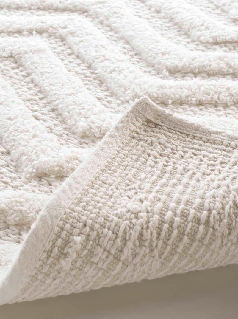 Tapis de bain 50 x 80 cm Angelis Blanc - Kiabi