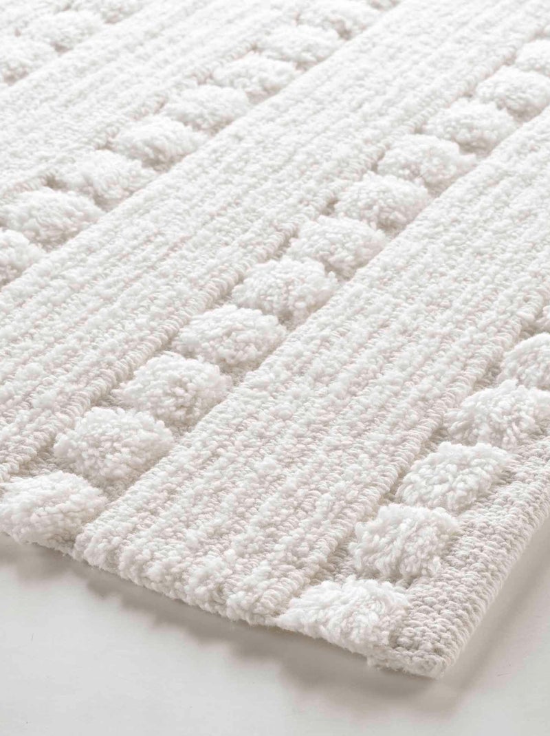 Tapis de bain 50 x 80 cm Cleonis Blanc - Kiabi