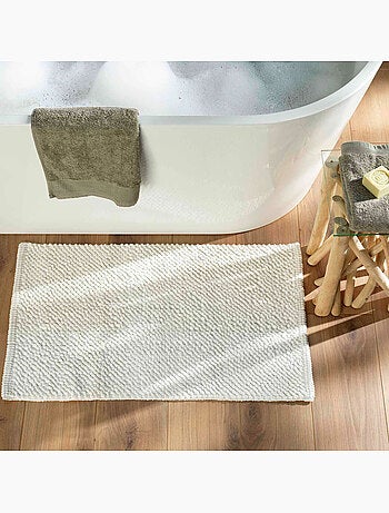 Tapis de bain 50 x 80 cm – Microfibre fils chenille – Ultra doux et absorbant – Yanis