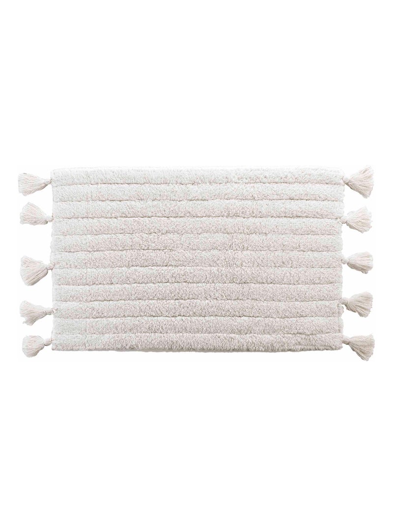 Tapis de bain 50 x 80 cm Minatis Blanc - Kiabi