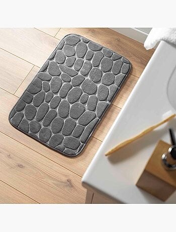 Tapis de bain 50 x 80 cm Ricochet anthracite