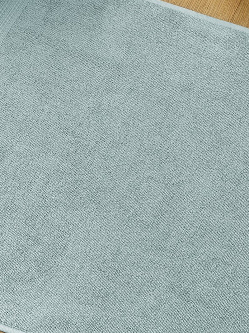 Tapis de bain 50x70 cm Coton Bleu Glacier Bleu - Kiabi