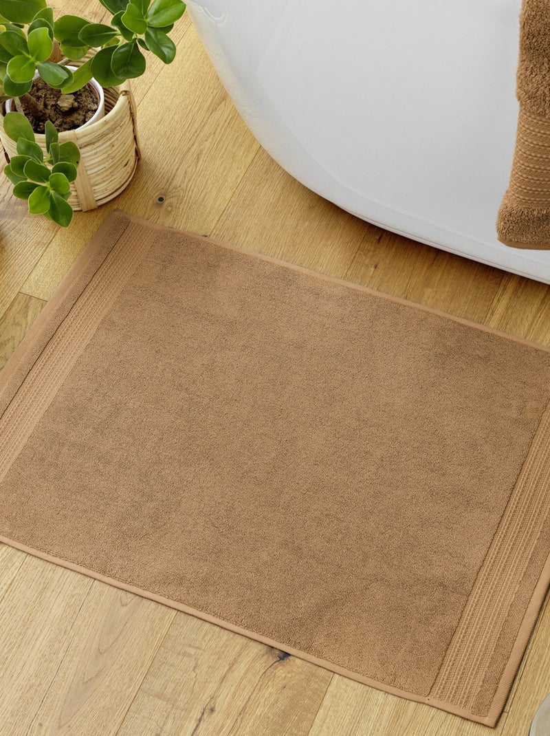Tapis de bain 50x70 cm Coton Camel Camel - Kiabi