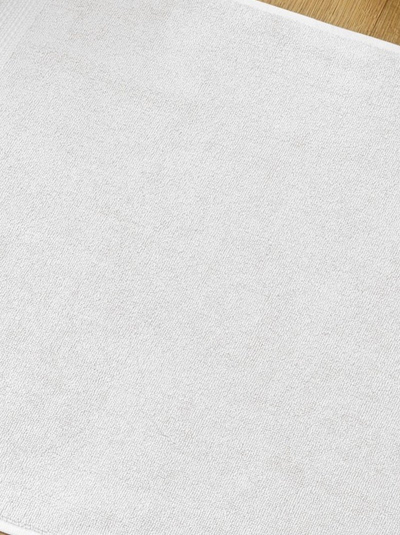 Tapis de bain 50x70 cm Coton Chantilly Blanc - Kiabi