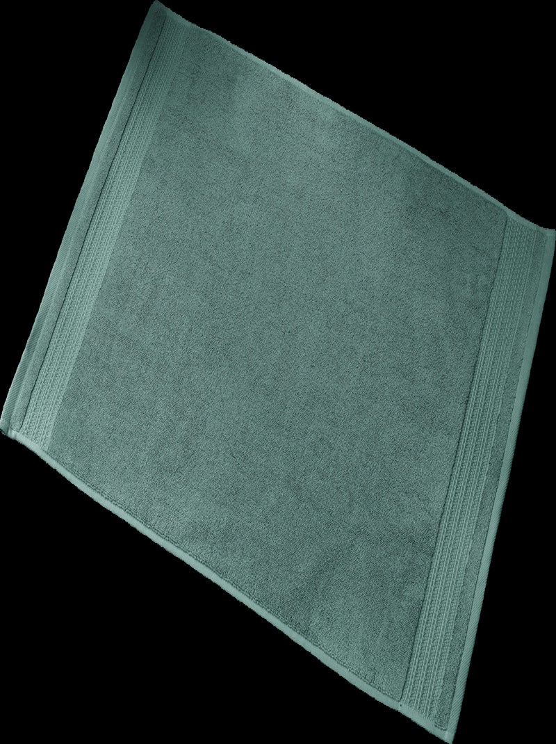 Tapis de bain 50x70 cm Coton Emeraude Vert foncé - Kiabi