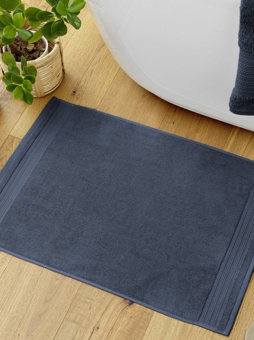 Tapis de bain 50x70 cm Coton Minuit - Kiabi