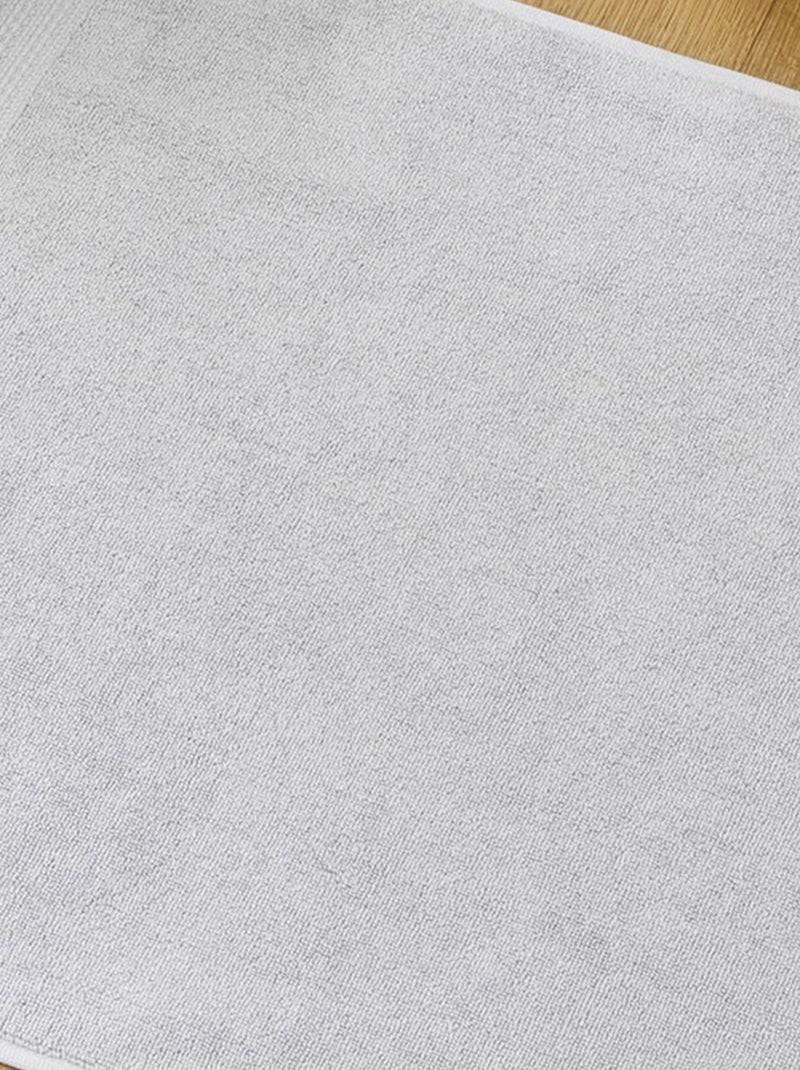 Tapis de bain 50x70 cm Coton Nuage Gris - Kiabi