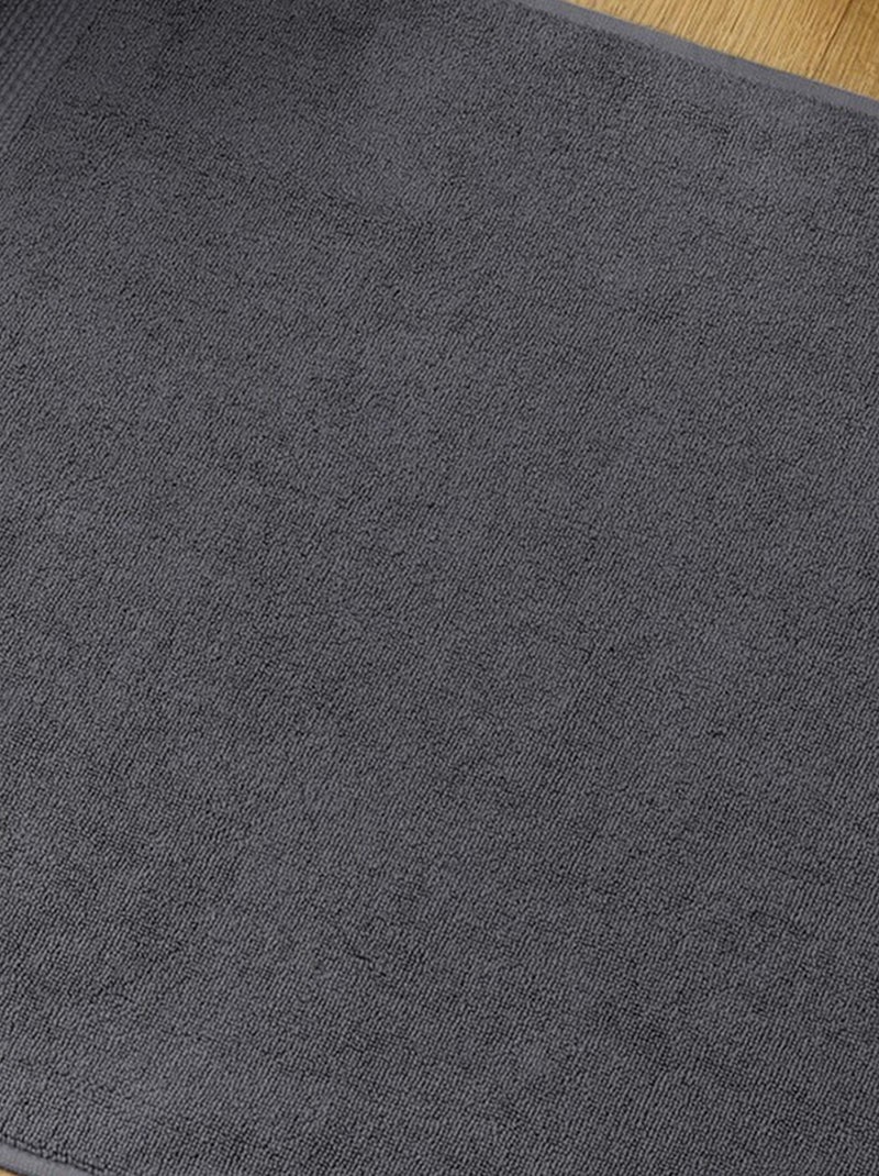 Tapis de bain 50x70 cm Coton Orage Gris foncé - Kiabi