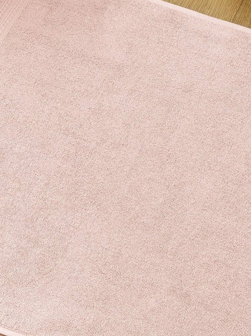 Tapis de bain 50x70 cm Coton Rose Poudré - Kiabi