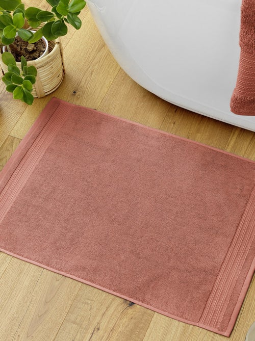 Tapis de bain 50x70 cm Coton Terracotta - Kiabi