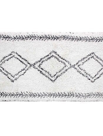 Tapis de bain 50x80cm Freya blanc 100%coton