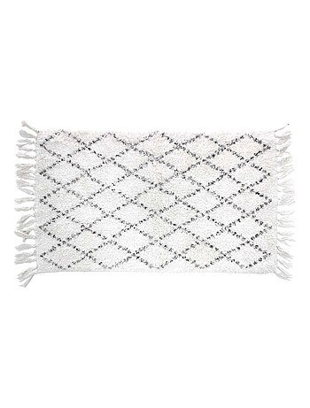 Tapis de bain 50x80cm Latika blanc 100%coton