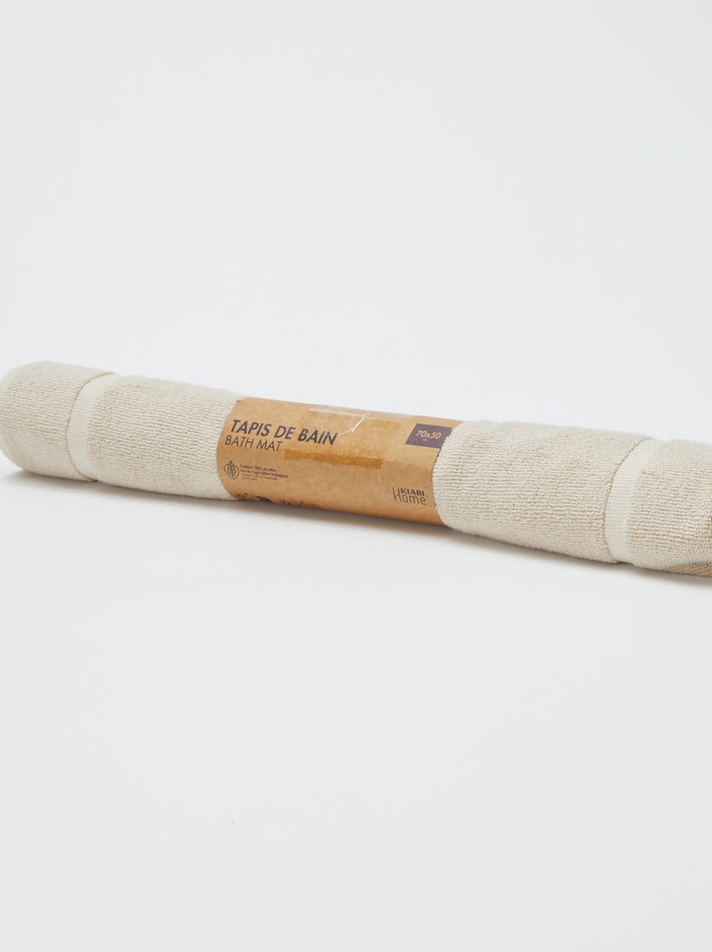 Tapis de bain (70 x 50 cm) - Kiabi Home BEIGE - Kiabi