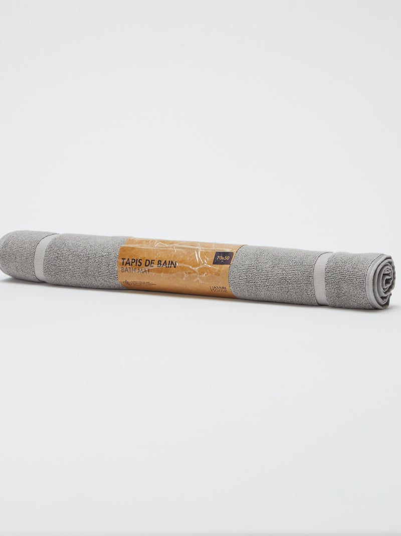Tapis de bain (70 x 50 cm) - Kiabi Home GRIS - Kiabi