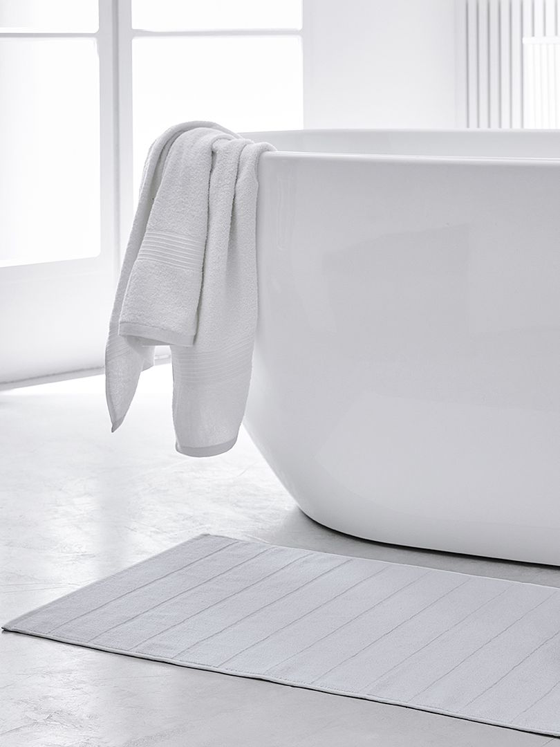 Tapis de bain 80 x 50 cm Blanc - Kiabi