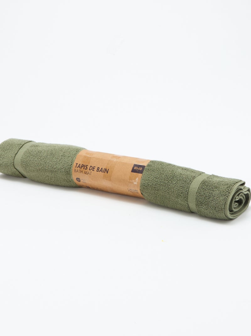 Tapis de bain 80 x 50 cm Vert - Kiabi