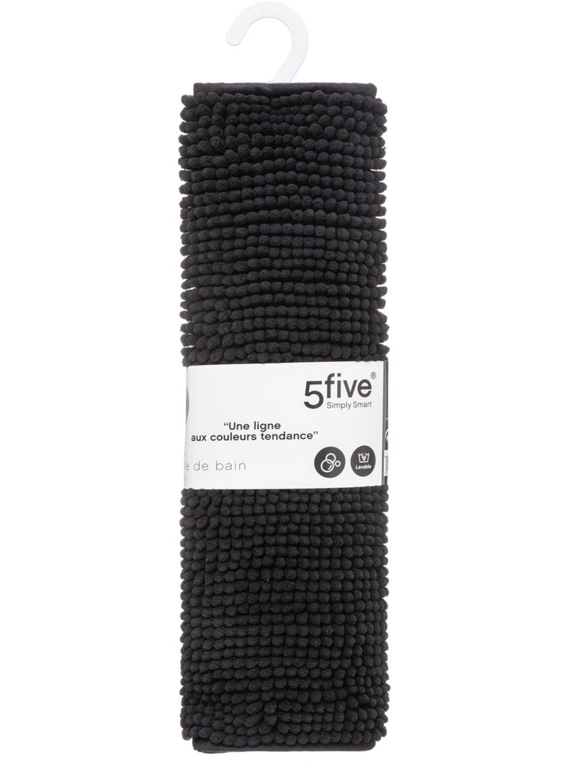 Tapis de bain 80x50cm COLORAMA Noir - Kiabi