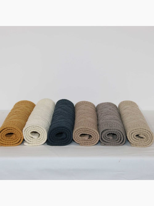 Tapis de bain à motif géométrique - Kiabi