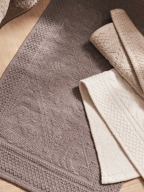 Tapis de bain à motif géométrique - Kiabi