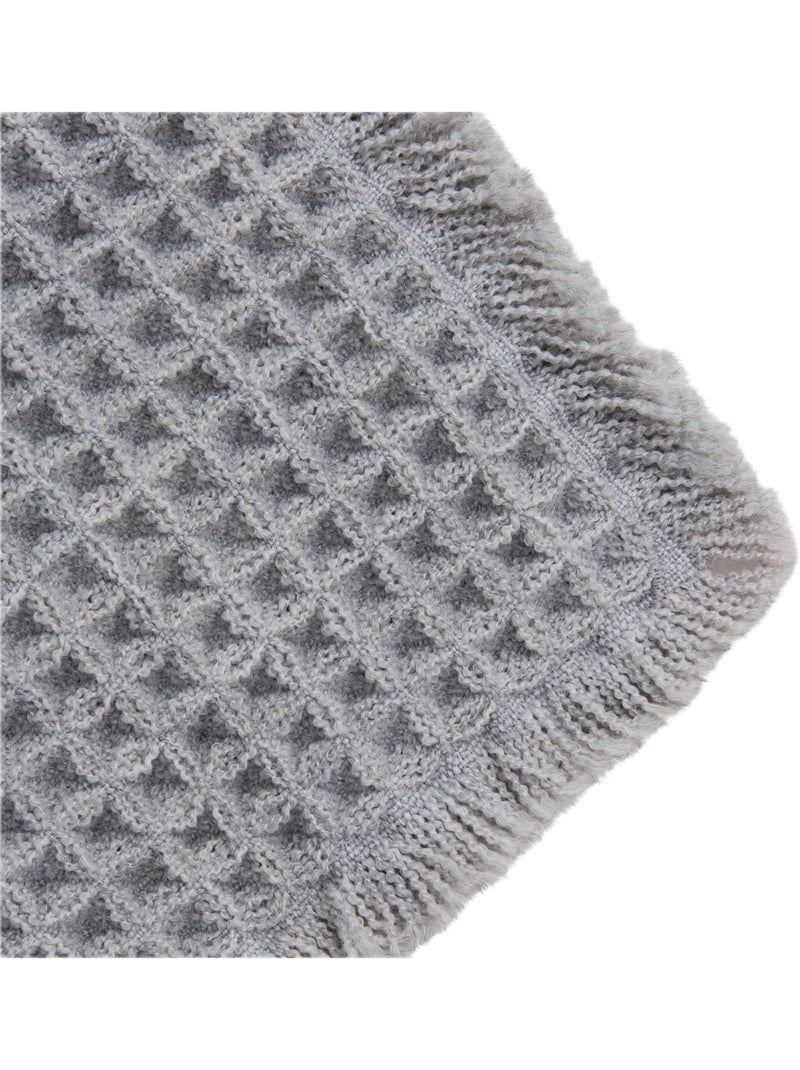 Tapis de bain à motif WAFFLE Gris - Kiabi