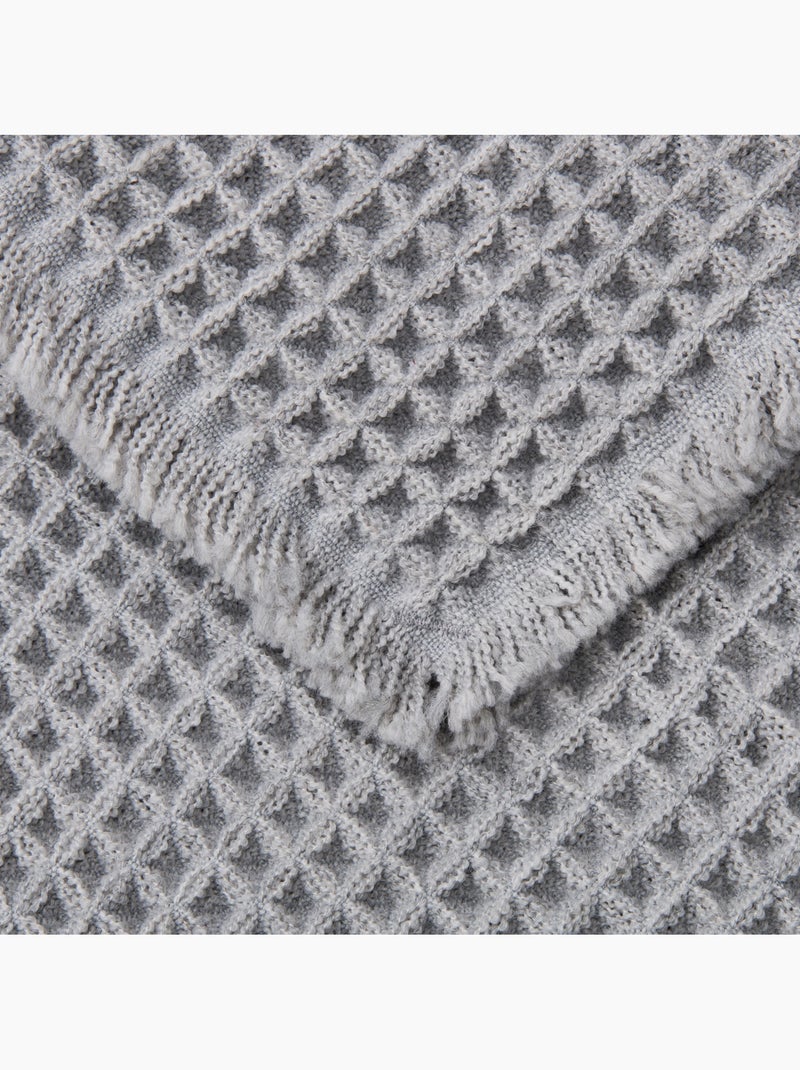 Tapis de bain à motif WAFFLE Gris - Kiabi