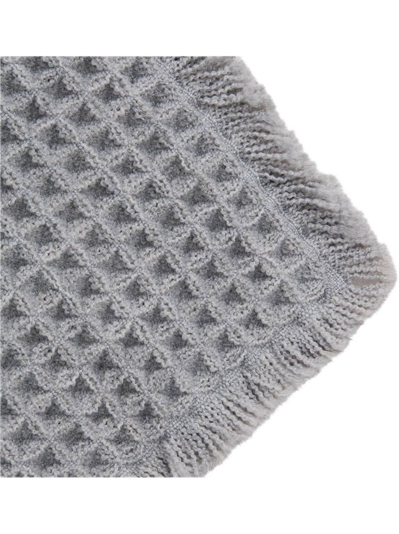 Tapis de bain à motif waffle Gris - Kiabi
