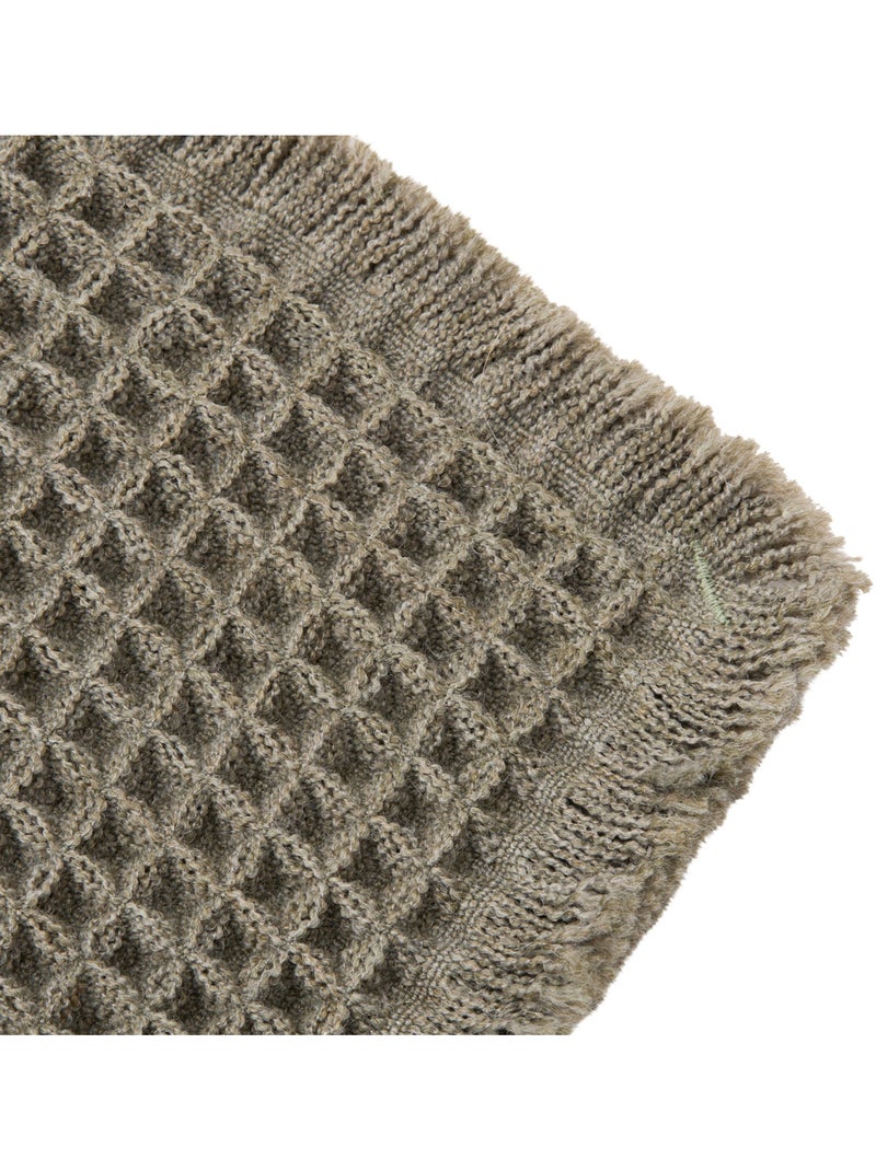 Tapis de bain à motif WAFFLE Vert - Kiabi