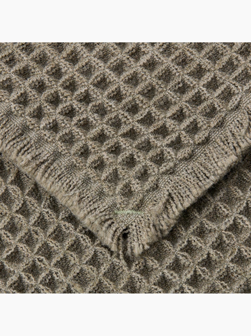 Tapis de bain à motif WAFFLE Vert - Kiabi
