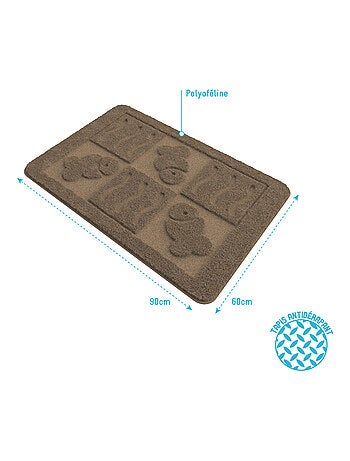 Tapis de bain à relief