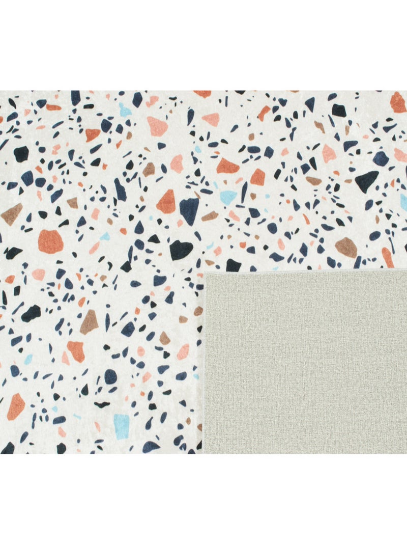 Tapis de bain Almafie Terrazzo Multicolore - Kiabi