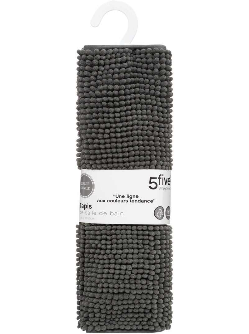 Tapis de bain anthracite COLORAMA Gris - Kiabi