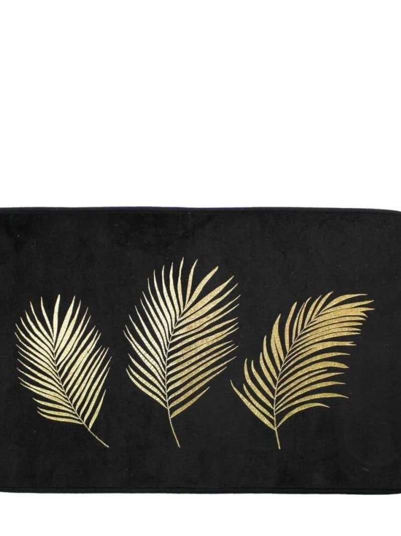 Tapis de bain antidérapant 45x75cm Orbella Noir - Kiabi