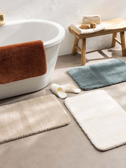 Tapis de bain antidérapant en microfibre - Kiabi